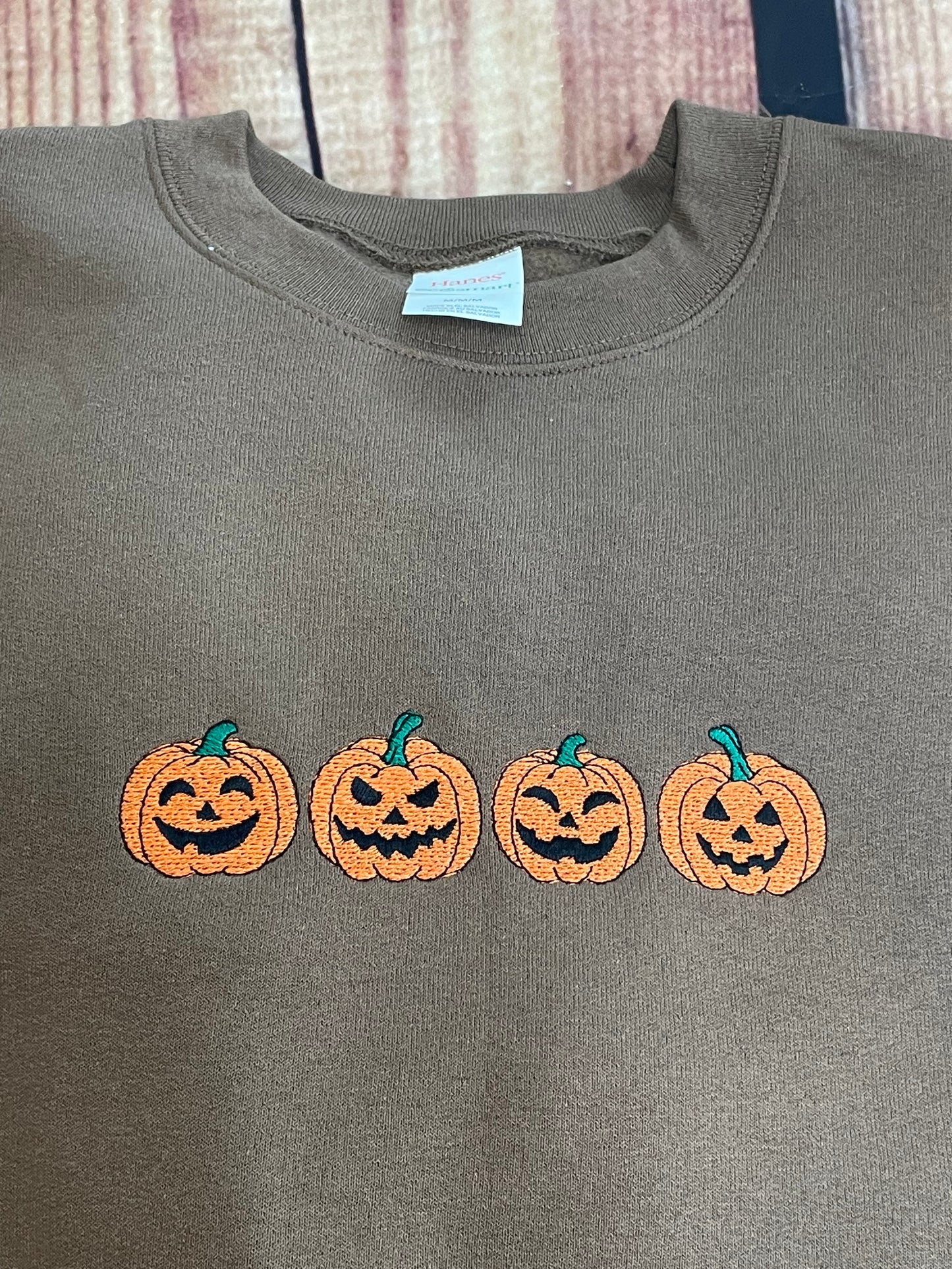Jack O Lanterns Halloween Embroidery Holiday Unisex Sweatshirt| Holiday Gift | Sweatshirt | Halloween Sweatshirt | Everyday Gift