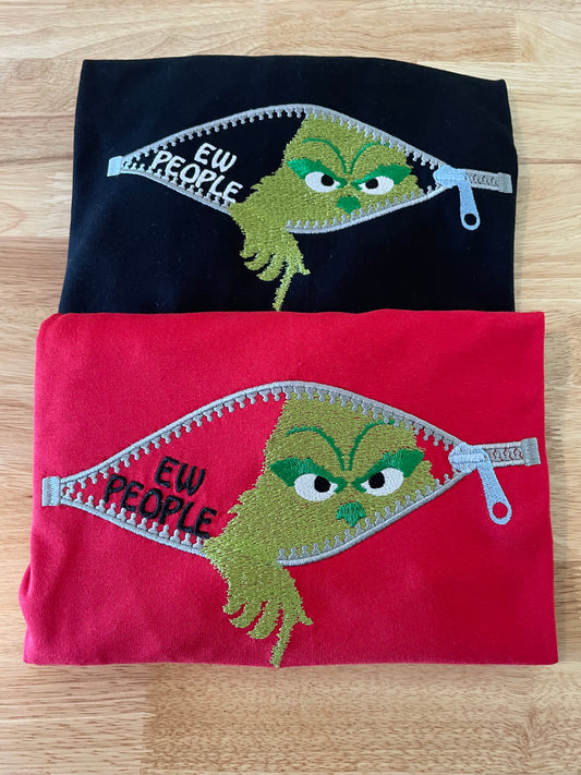 Ew People Embroidery Sweatshirt or Long Sleeve Tshirt