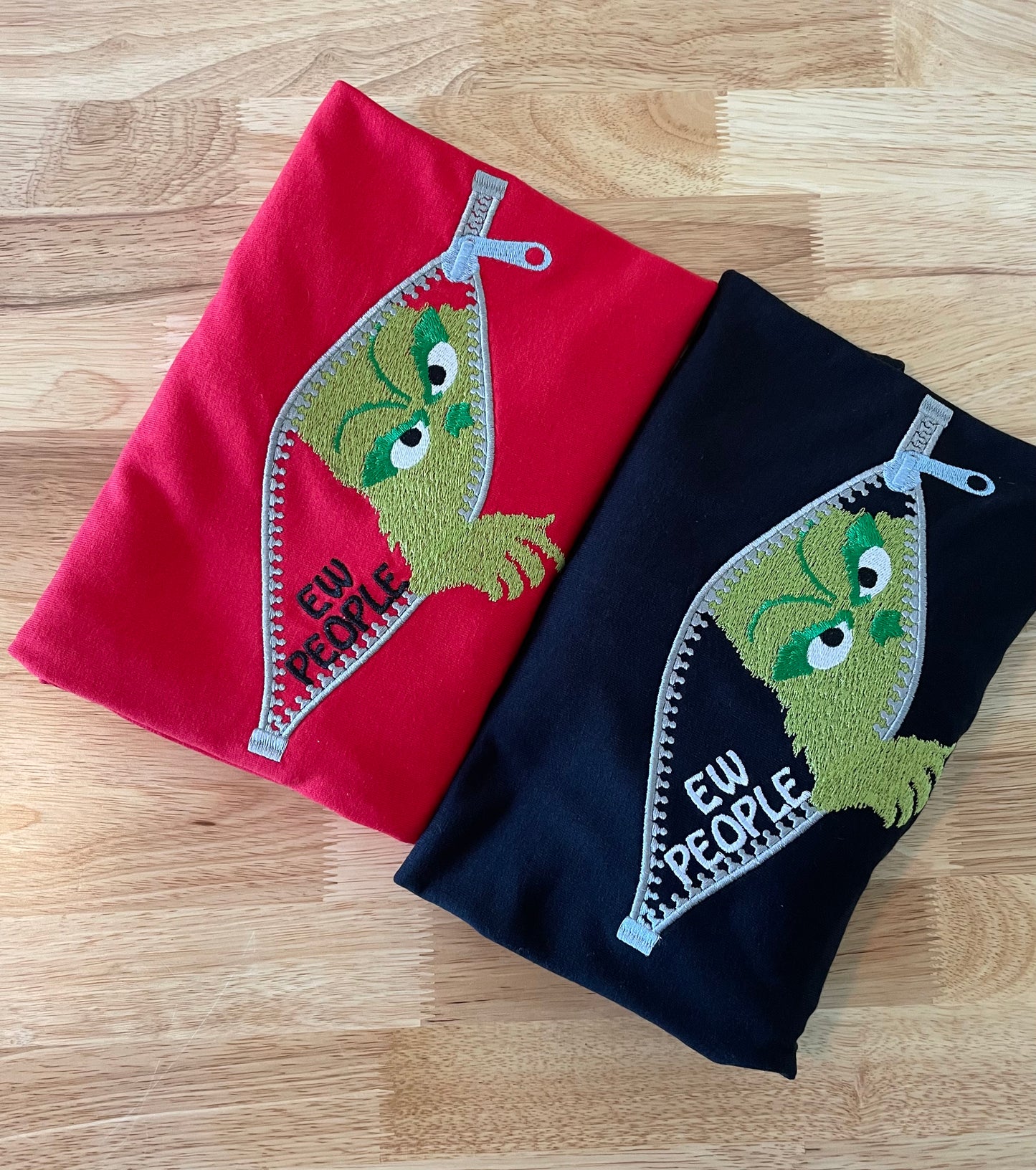 Ew People Embroidery Sweatshirt or Long Sleeve Tshirt