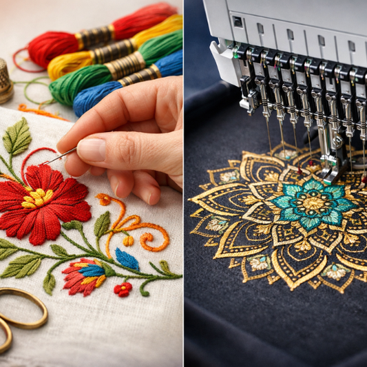 The Difference Between Traditional and Machine Embroidery