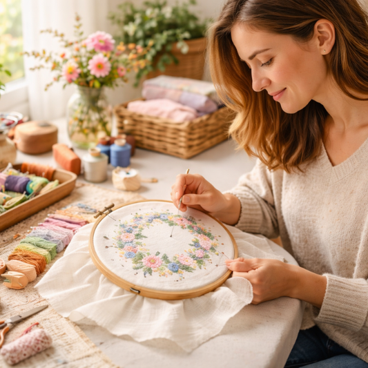 The Mental Health Benefits of Embroidery: Crafting Calm