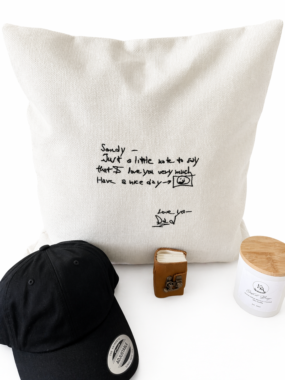 Handwritten Memory Pillow with Love