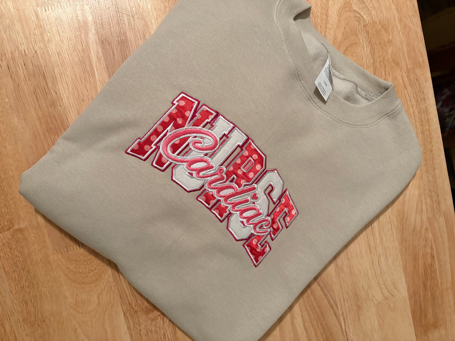 Cardiac Nurse University Applique Sweatshirt