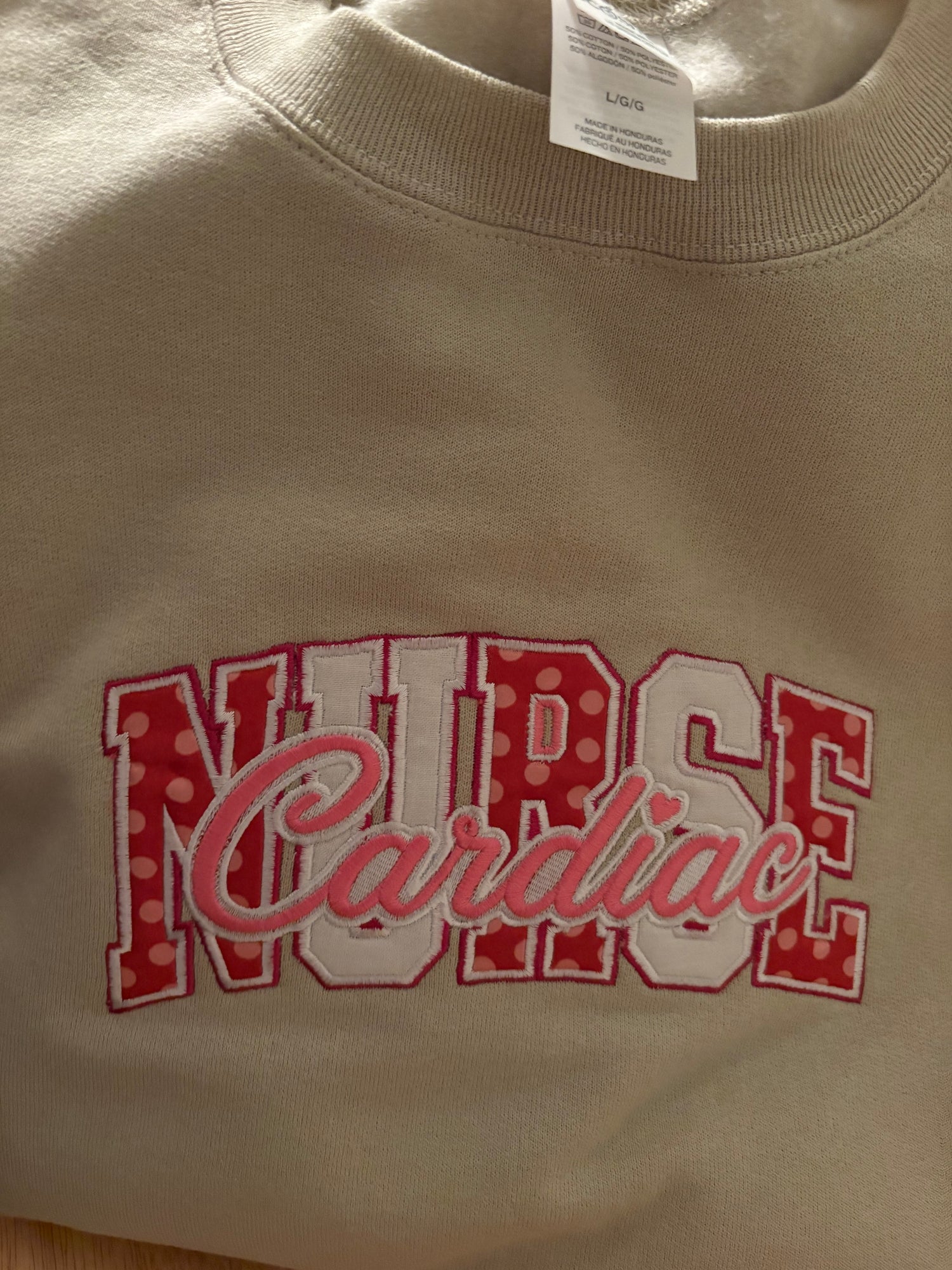 Cardiac Nurse University Applique Sweatshirt