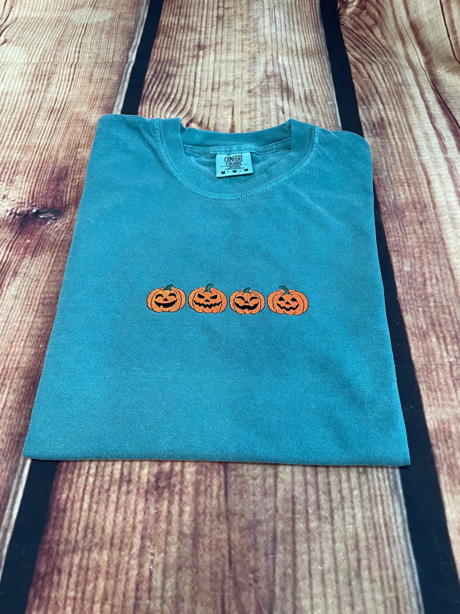 Jack O Lanterns Embroidery Halloween Tshirt | Seasonal TShirt | Halloween Gift | Everyday Tshirt Gift