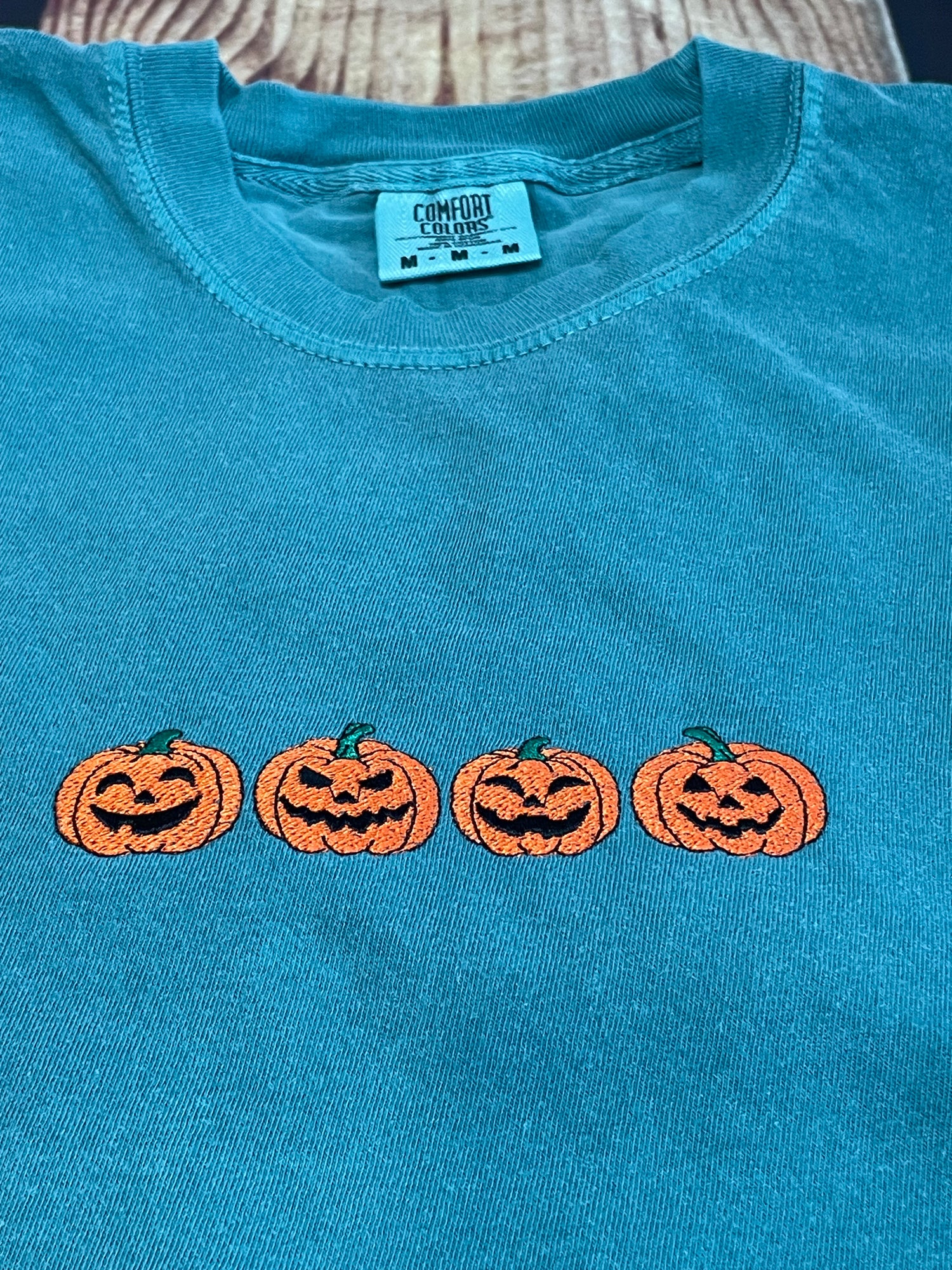Jack O Lanterns Embroidery Halloween Tshirt | Seasonal TShirt | Halloween Gift | Everyday Tshirt Gift