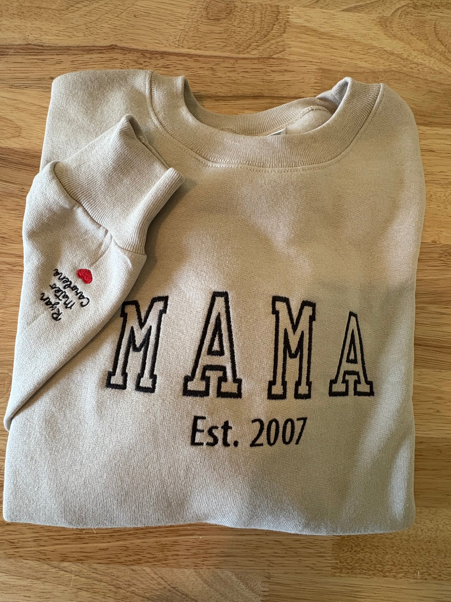 Mama Custom Embroidery Sweatshirt | Embroidery Sweatshirt | Mama Sweatshirt